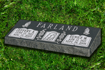 Beveled Edge Headstones