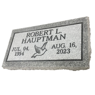 Gray headstone for Robert Eugene Hubbard