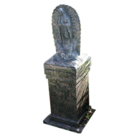 Our Lady of Guadeloupe pedestal with 4 cremation niche